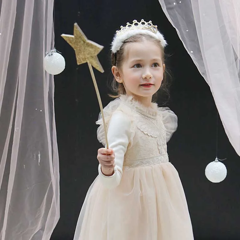 Модная плюшевая диадема с помпоном для девочек Тиары и короны принцессы головной