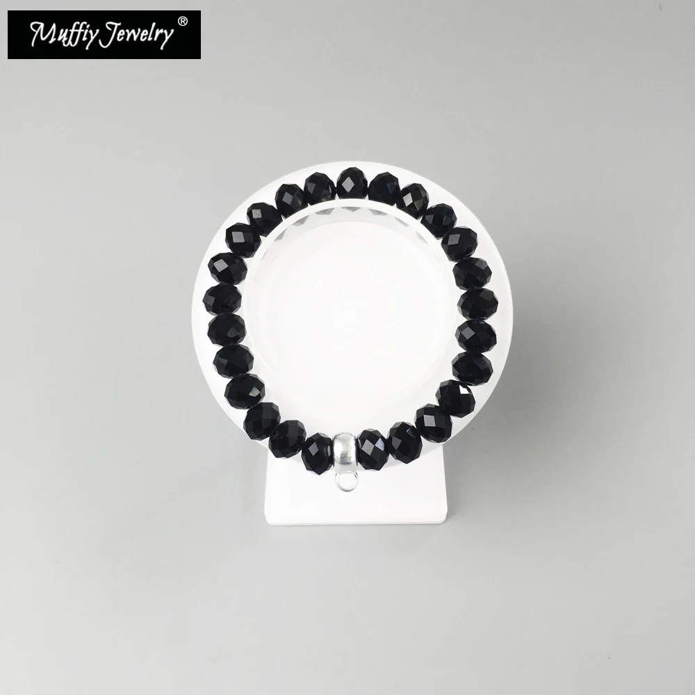 Браслет из черных бусин с вырезами модные украшения для женщин в европейском