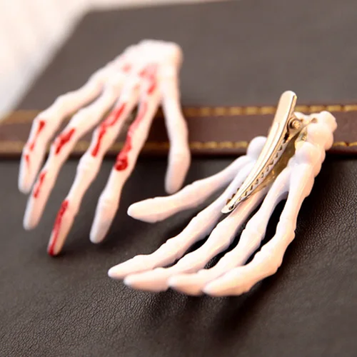 4 шт. Много Зомби Черепа Скелет Руки Кость Коготь Заколки Для Волос Halloween Party