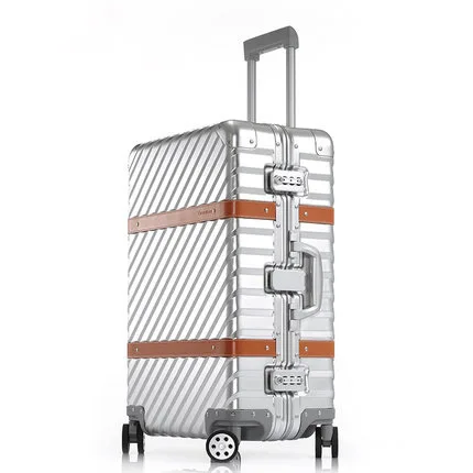 Чемодан на колесиках 20 &quot24&quot 28 &quot100% Алюминиевый сплав с замком|luggage suitcase|trolley