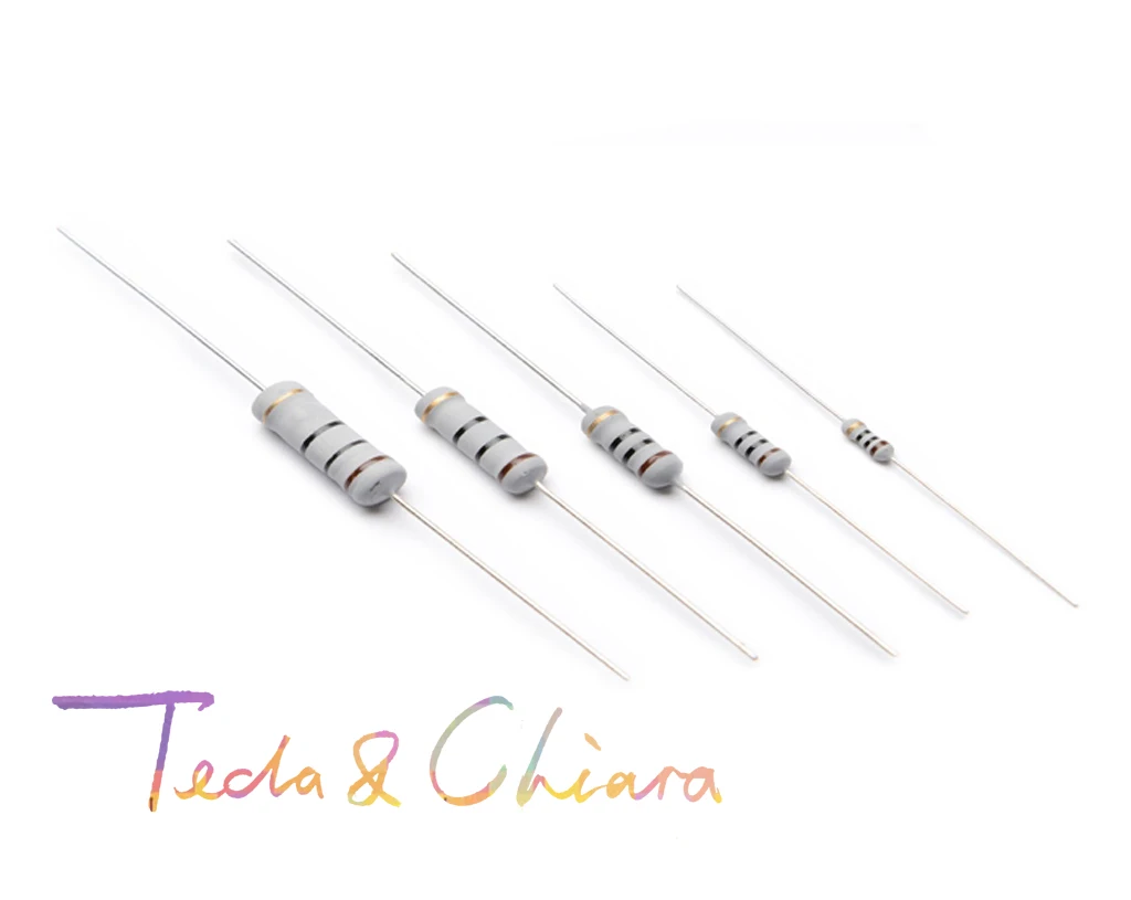 100Pcs 1W 0.22R 0.33R 0.22ohm 0.33ohm 0.22 0.33 R Ohm 5% 4.5*11 Carbon Oxide Film Resistor Colored ring Resistance | Обустройство