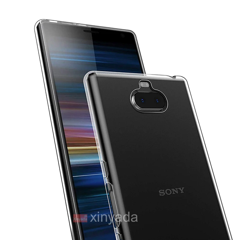 Чехол для Sony Xperia 10 Plus 1 Xperia10 прозрачный чехол мягкий бампер силиконовый гель ТПУ