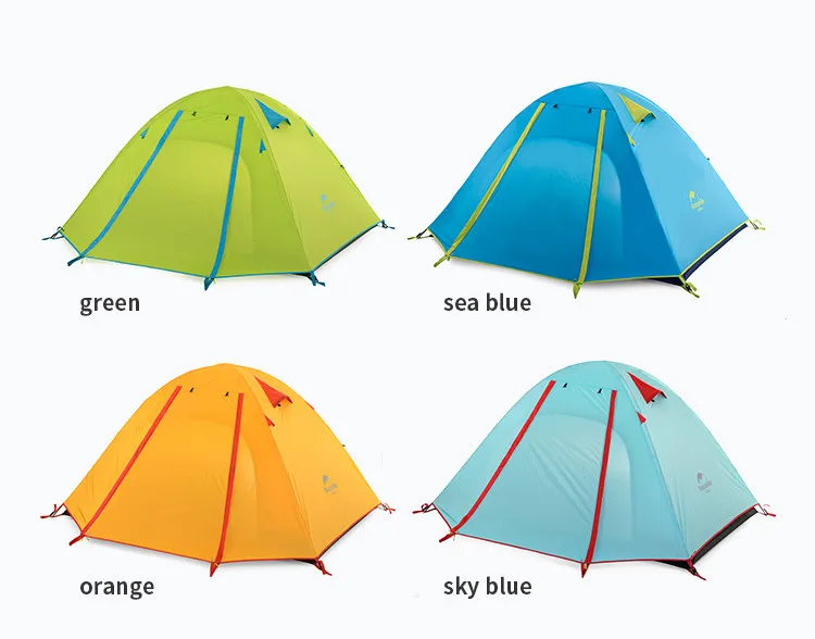 NatureHike обновленная P серия UPF 50+ 2 3 4 человека Сверхлегкий 210T полиэстер ткань двухслойный открытый тент для путешествий, кемпинга