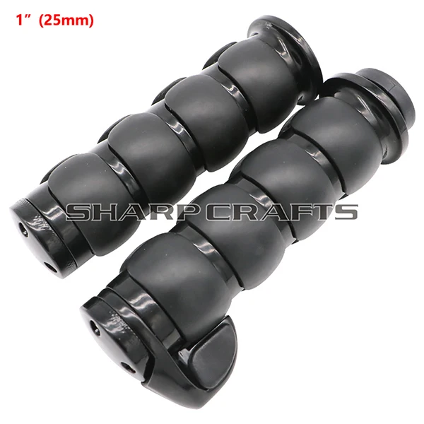 A Black 25mm 1-дюймовыечистые этикетки пробки или 7/8 ''4-кольцо воздушной подушке штыри w/дроссельной заслонки для Harley Honda Kawasaki Suzuki Yamaha Мотоциклы/крейсер/измельчитель/на заказ - Цвет: A Black 25mm