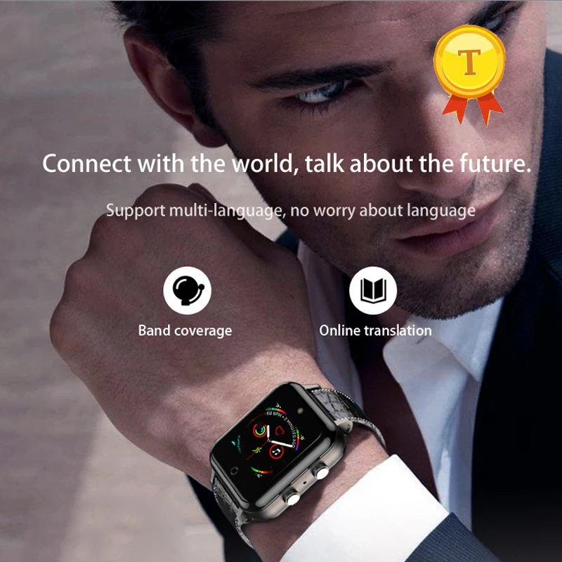 2019 Smart Watch 4GB Android 6.0 SmartWatch WIFI Nano SIM Card with play music Heart Rate Monitor support Dutch Latvian Estonian |