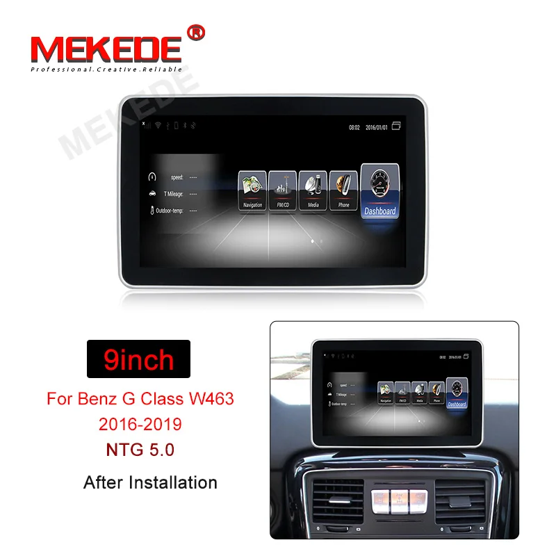 NTG 5.0 Автомобильный мультимедийный плеер Mekede на ANDROID для Mercedes Benz G Class W463 216 с 4G LTE wifi bluetooth carplay USB - Color: NTG 5.0
