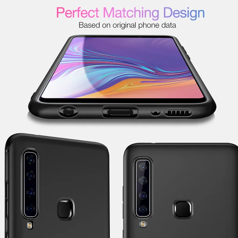 Мягкий ТПУ чехол Cafele для Samsung Galaxy A9s Матовый ультратонкий |