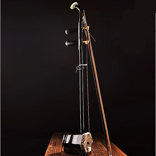 Традиционная китайская народная струна Erhu ручной работы, музыкальные инструменты из дерева, китайская скрипка с английской обучающей книгой, подарок - Цвет: Black