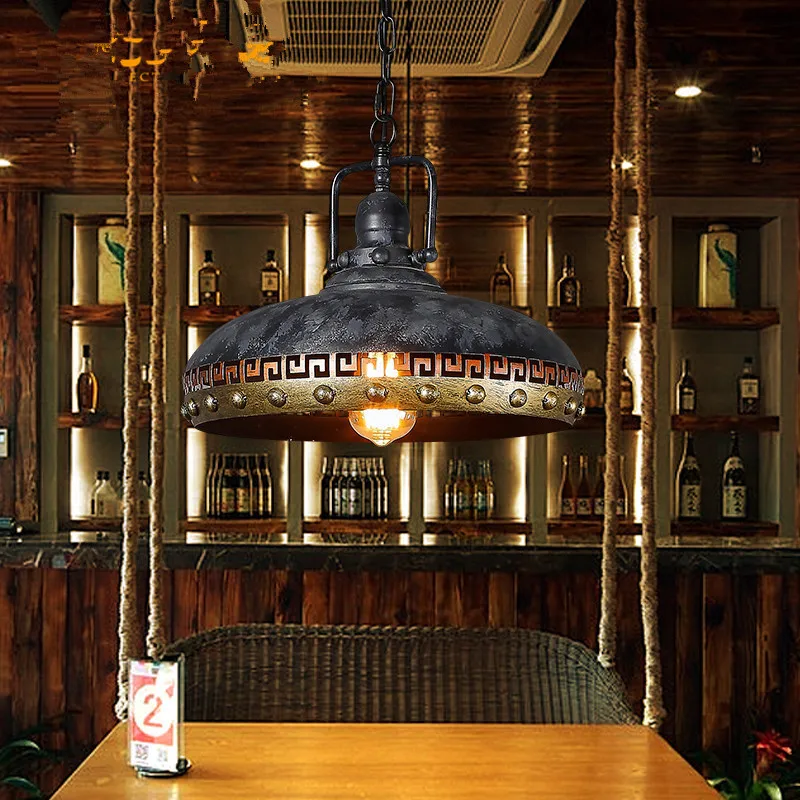 Beste Amerikaanse Cafe Bar Kleding Winkel Hanger Lamp Ijzer Bar Loft Industriële Wind Retro Nostalgische Industriële Hanglampen Ya72829