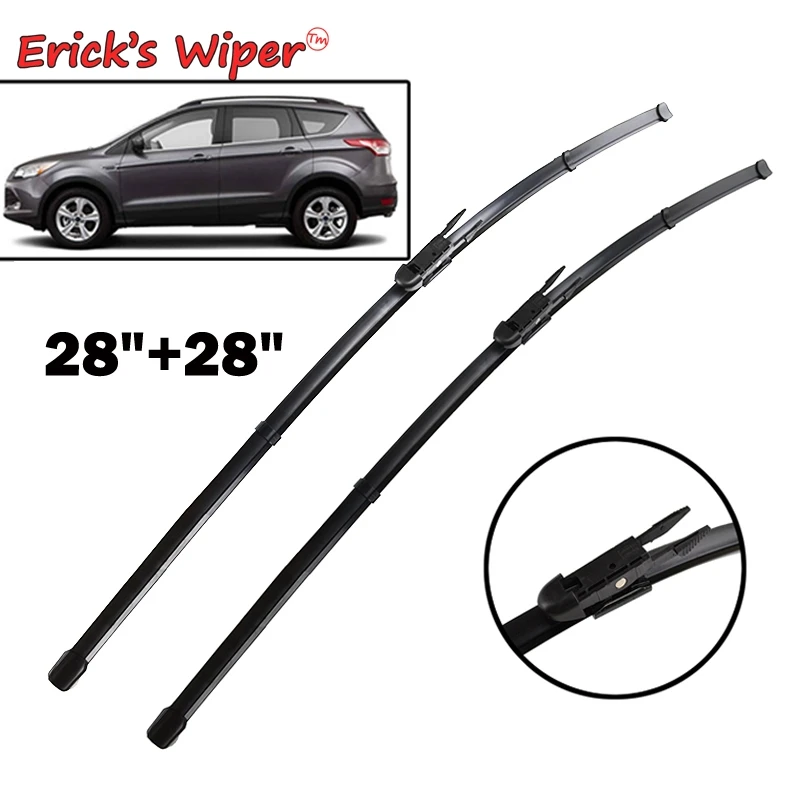 Erick's Wiper RHD & LHD Front Wiper Blades For Ford Escape Kuga 2013 - 2018 Windshield Windscreen Front Window 28
