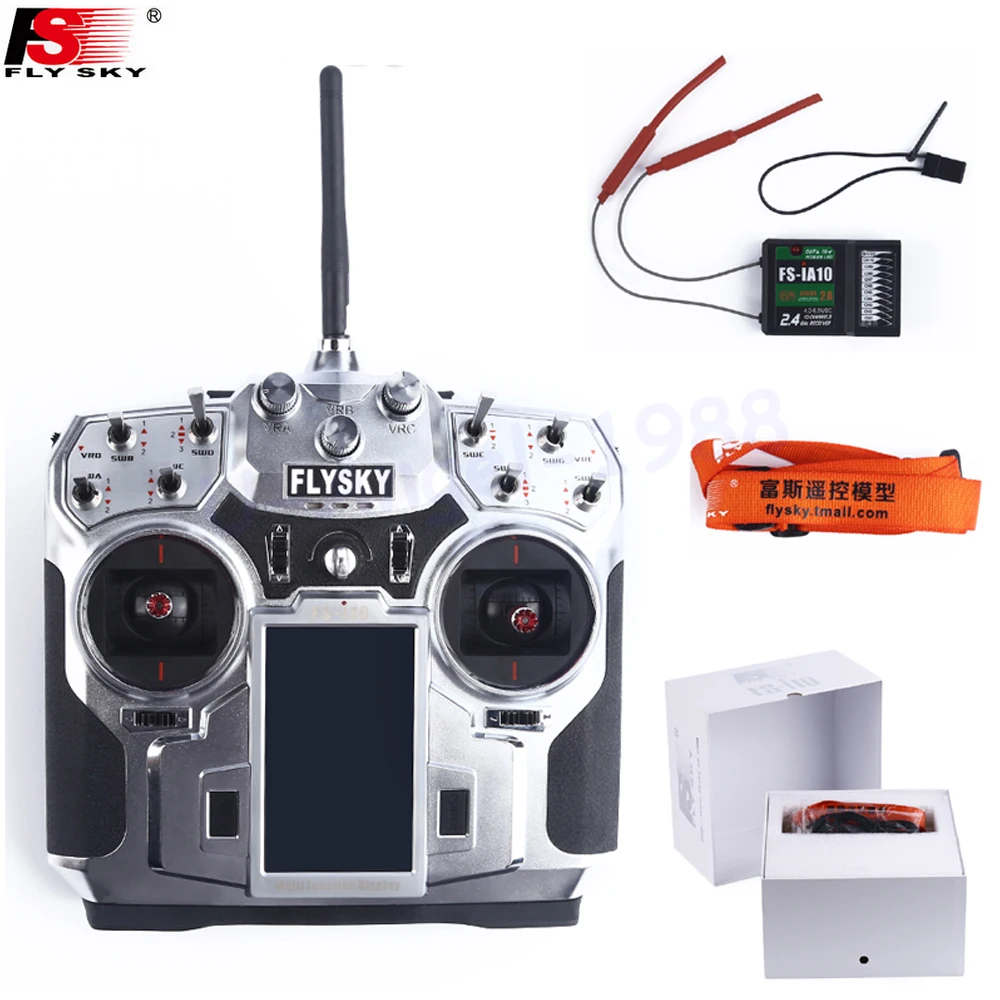 FlySky FS i10 I10 2 4g цифровой пропорциональный 10 канальный передатчик со стандартной