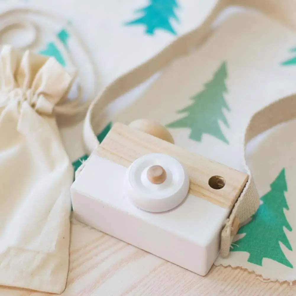 Детская деревянная игрушечная камера Минималистичная имитационная