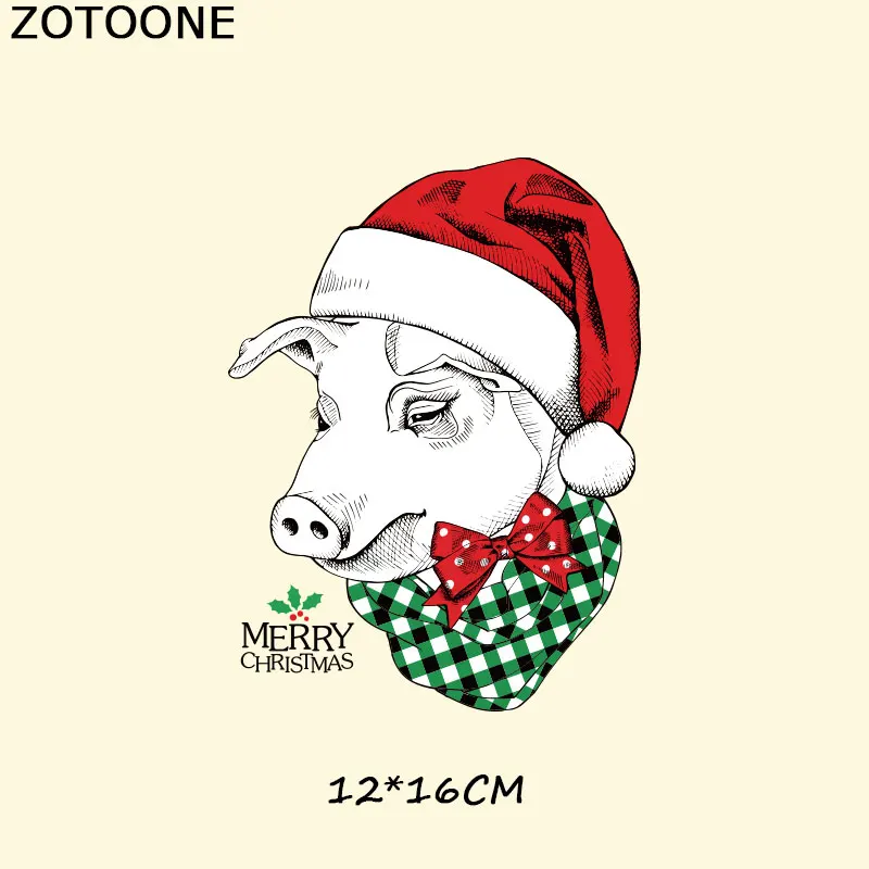 Рождественские нашивки ZOTOONE Праздничные наклейки для одежды термопечать с