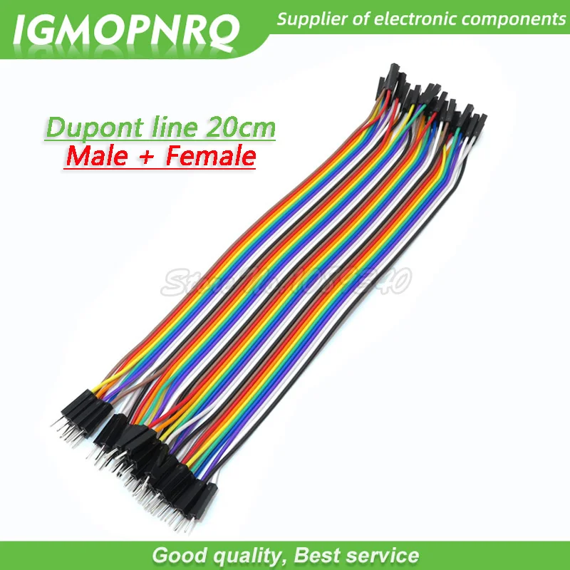 120 шт 40PIN 20 см Dupont линия мужчин и женщин+ Женский и женский Перемычка Dupont провод кабель для Arduino DIY KIT GMOPNRQ