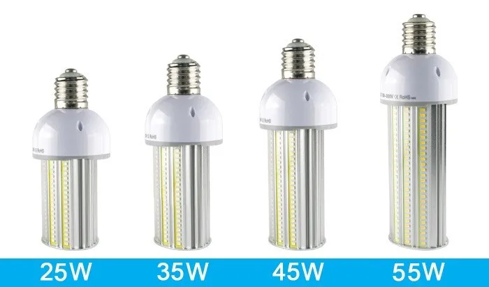 25 Вт 35 Вт 45 Вт 55 Вт E27/E40 уличный свет Светодиодная E26 E39 LED света стоянки 130LM/W Гарантия 3 года