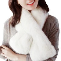 winter warm faux rabbit fur soft thick neck wrap scarf collar comfortable scarves
