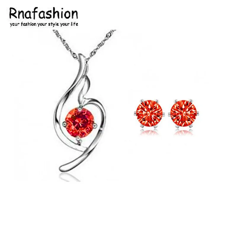 Австрийские кристаллы фиолетовые и белые серьги из чешского циркония ожерелье с