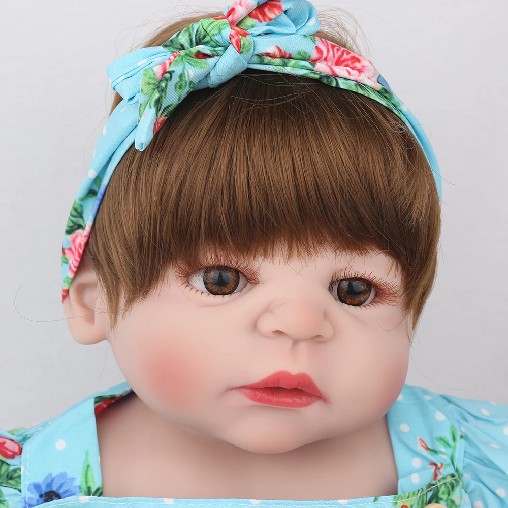 Кукла Reborn Baby 22 дюйма мягкая силиконовая 55 см подарок на день рождения для детей