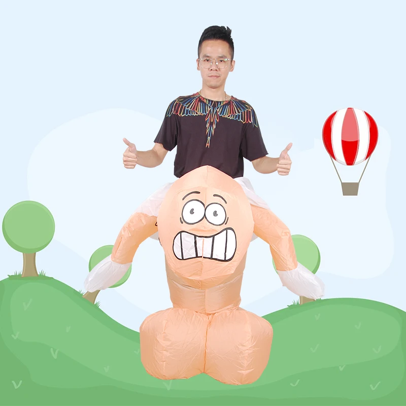 Мальчишник Хэллоуин надувной взрослый маскарадный костюм наряд член на Праздник