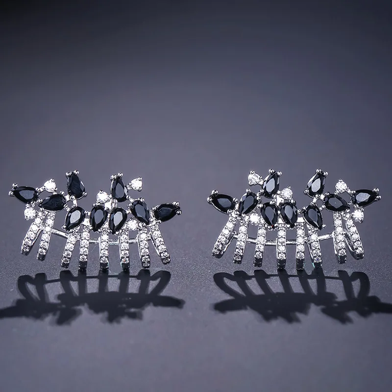 Fashion Elegant Earring Full Mirco Cubic Zircon Jewelry For Women Bride Wedding Party Gift Accessories | Украшения и аксессуары