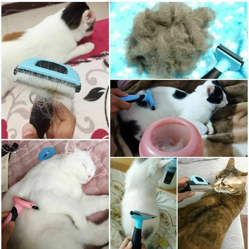 

Detachable Pet Clipper Comb Dog Hair Remover Cat Brush Grooming Tool Attachment Pet Trimmer Combs for Cat Dog