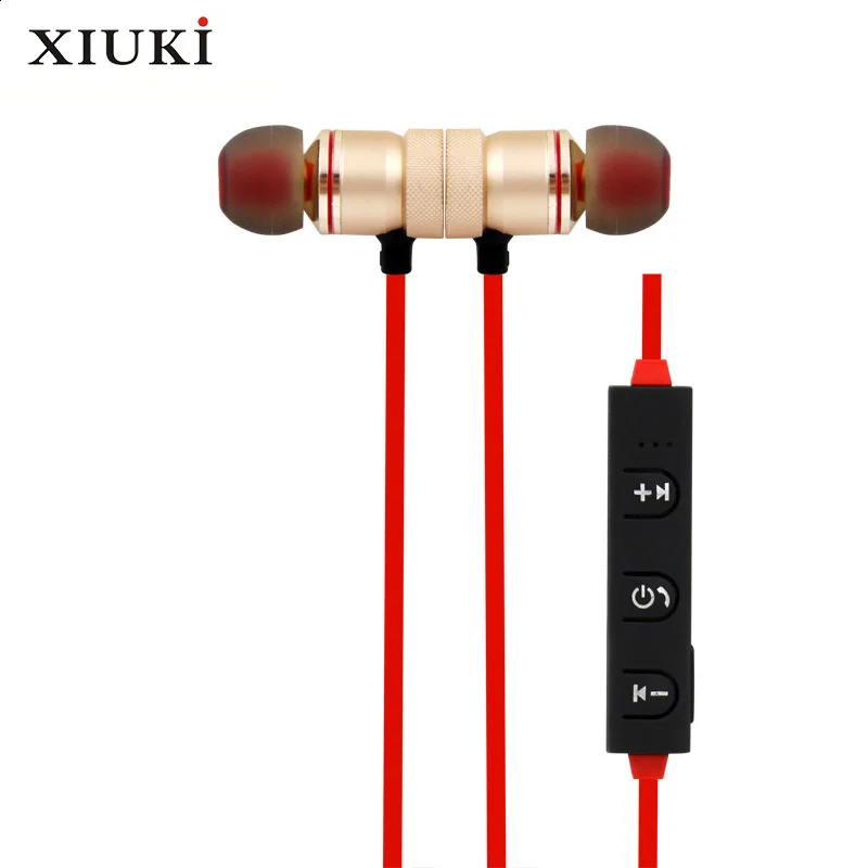 

XIUKI 4,0 Bluetooth Беспроводная Магнитная всасывающая Спортивная гарнитура HD качество звука портативная для спортивных людей, чтобы наслаждаться ...