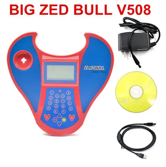 Big Zed Bull V508 Лучший SBB V48.88/V48.99 ключевой программист Программирование ключ в иммобилайзере копия чипа транспондера с ZED Bull Key cloner - Цвет: Big Zed Bull V508