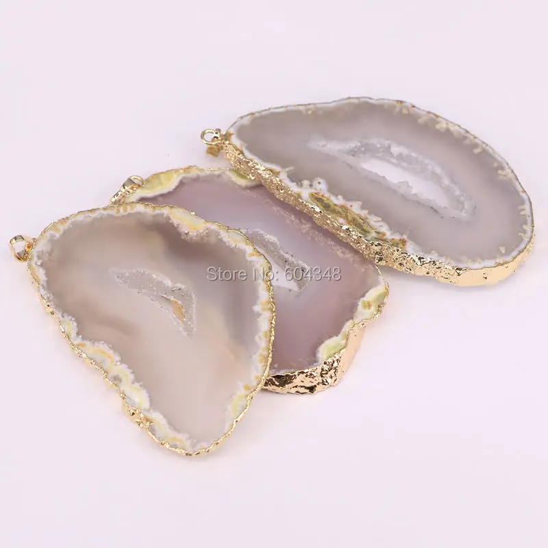 5 шт. подвеска из натурального камня золотого цвета|stone pendant|gem stone pendantf pendant |