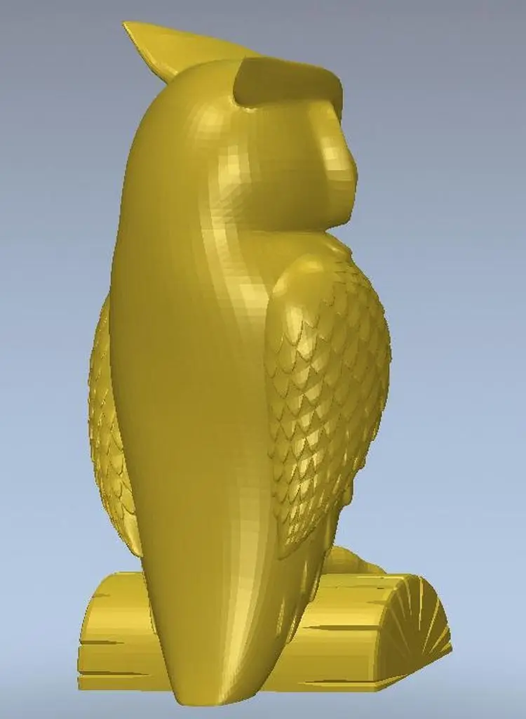 3d модель рельеф для ЧПУ в формате STL Panno owl 3|3d model relief|3d relief modelfor cnc |