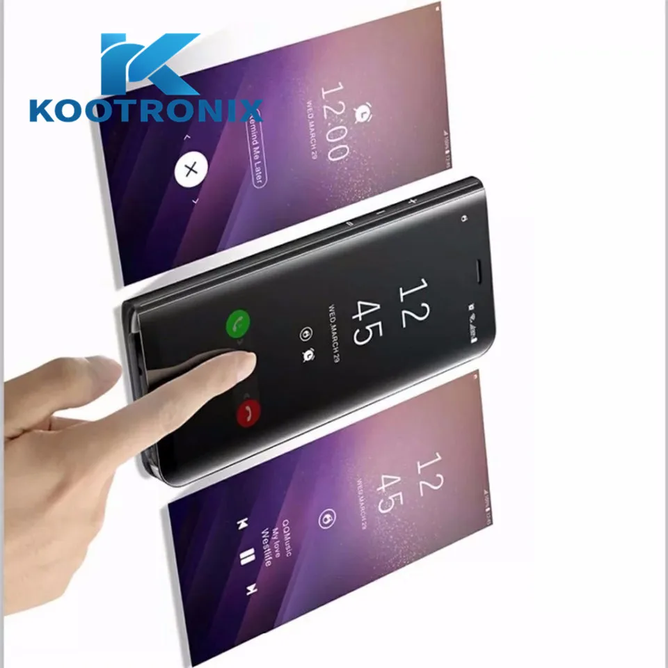 Kootronix играющем Прозрачный чехол для телефона samsung Galaxy S9High качество Зеркало S9 и