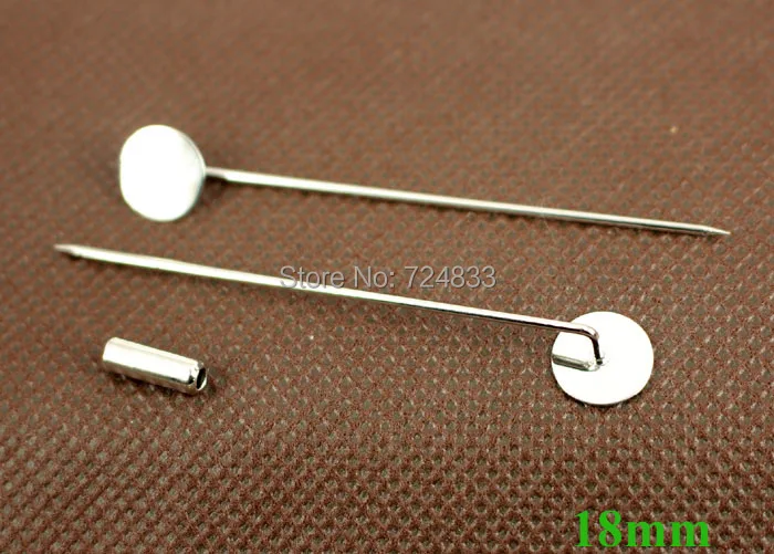 18 мм бесцветная основа для броши плоский круг клеевой коврик камея из кабошона