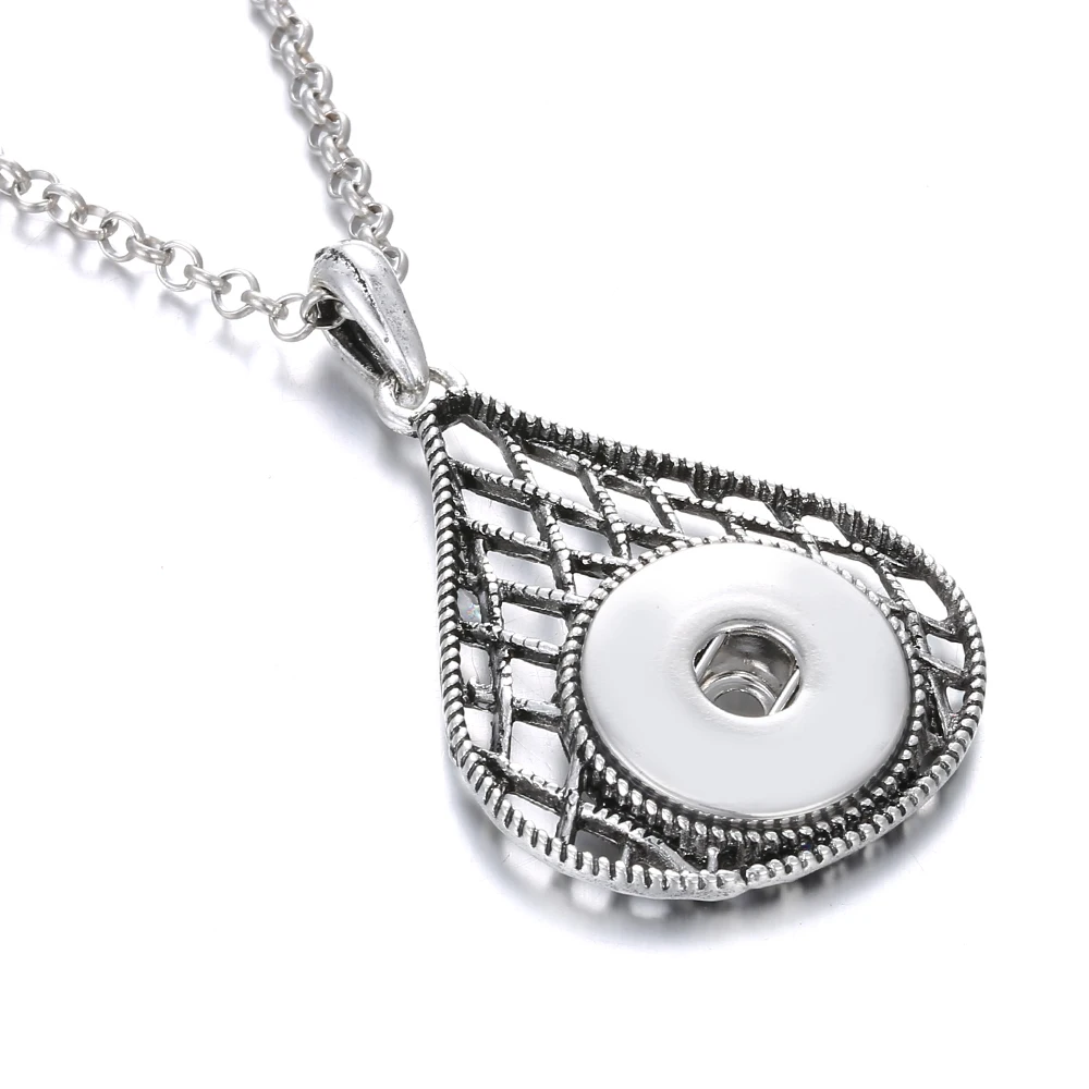 2019 New Snap Jewelry Crystal Butterfly Snowflake Pendant Necklace Fit 18mm Button Women | Украшения и аксессуары