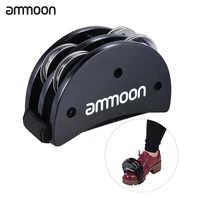 ammoon foot jingle tambourine elliptical cajon box drum companion accessory for hand percussion instruments black