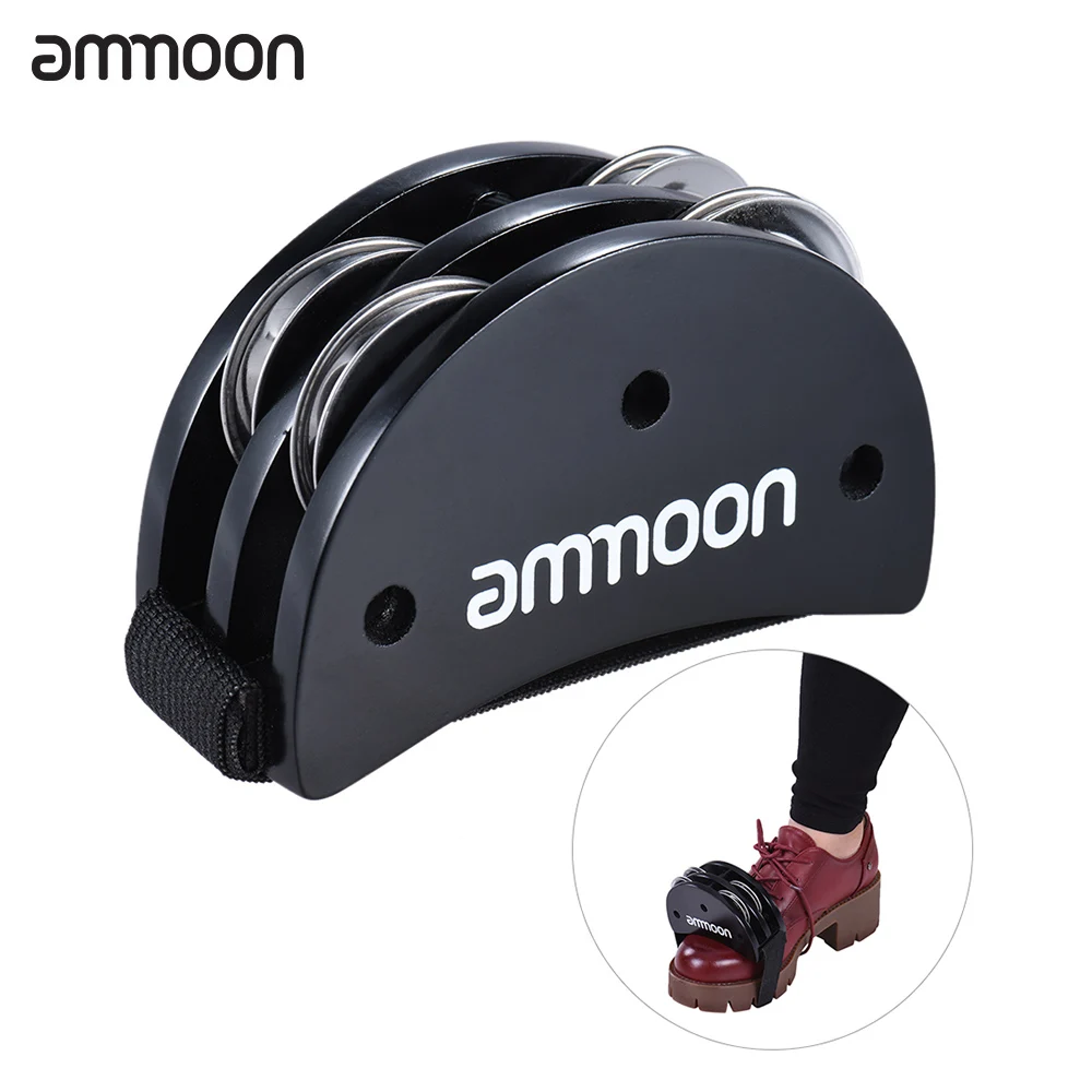 Ammoon ножной Тамбурин Jingle эллиптический ящик для каджона аксессуар ручных