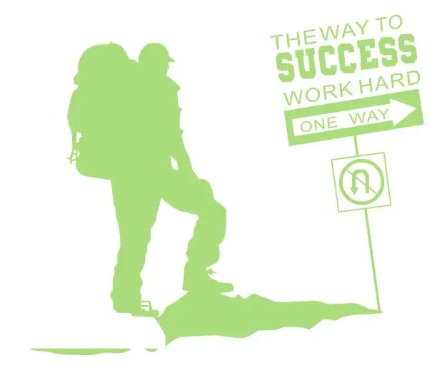 Скалолазание Наклейка на стену цитата работа успех скалолазание офис Спорт