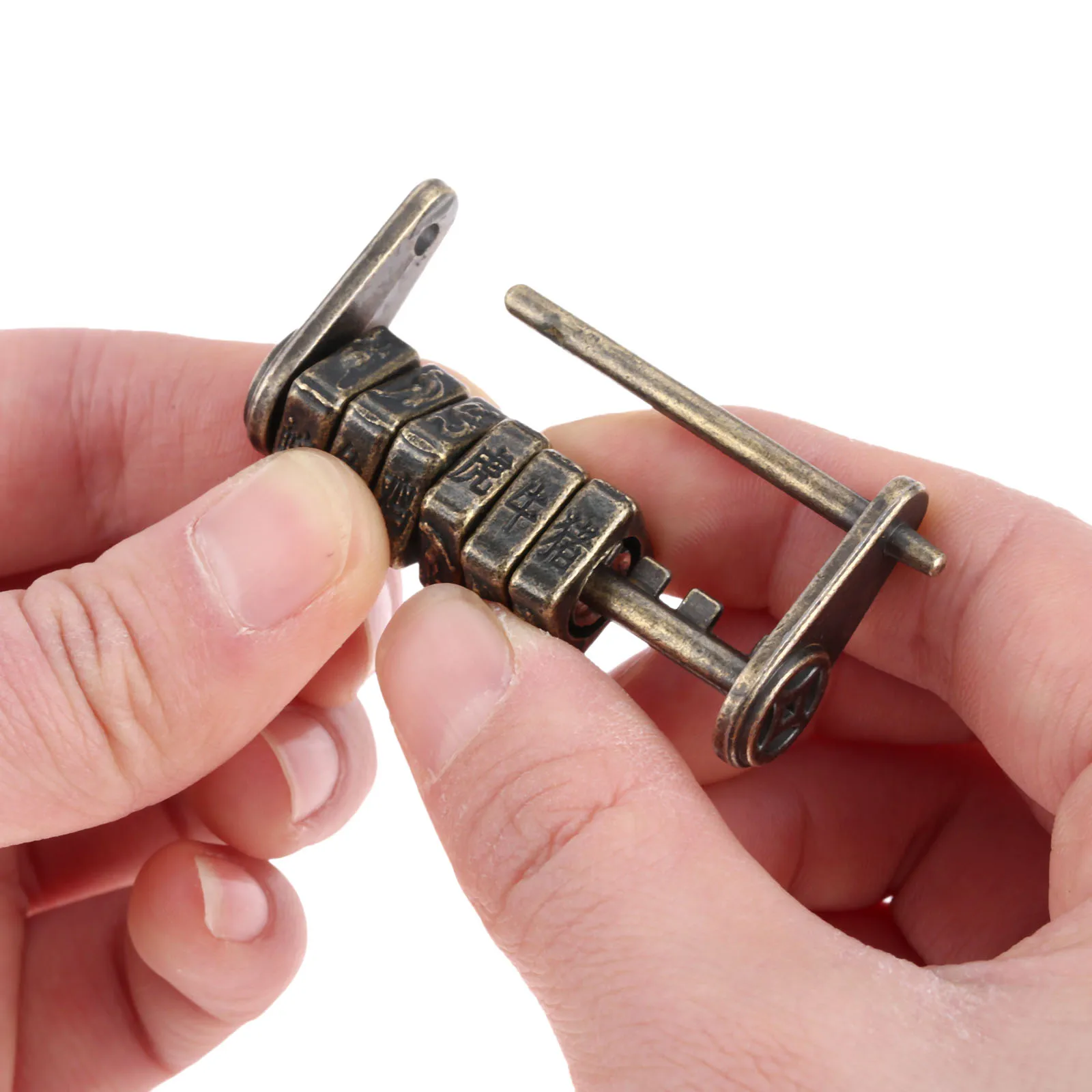 1 шт. винтажный замок с паролем античная бронза китайский старый ключом ретро