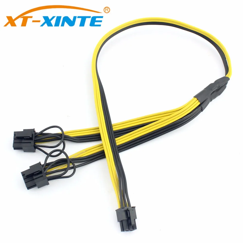 Кабель-адаптер разделительный провод 16AWG для майнинга видеокабель 10x PCI-E PCIE 6Pin-Dual