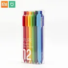 Ручка Xiaomi Mijia KACO Sign, разноцветная 12 видов цветов для студентов, 0,5 мм, стержни из АБС-пластика, длина письма 400 м, от экологичной цепочки Xiaomi