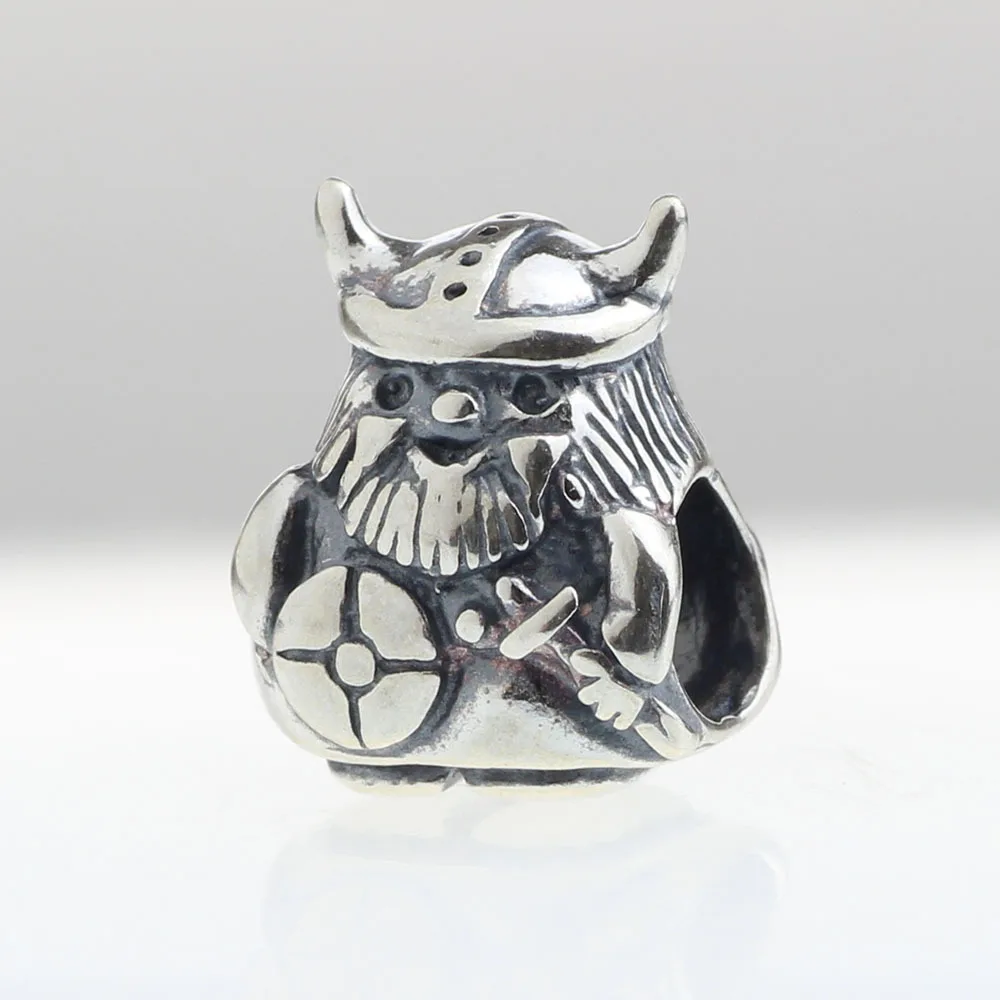 Подлинное 925 пробы серебряный шарм скандинавский Викинг для европейских