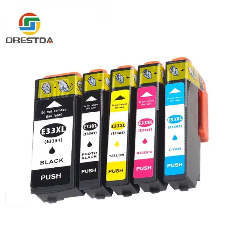 Картридж Obestda совместимый с EPSON 33XL 33 чернильный картридж для принтера T3351 T3361