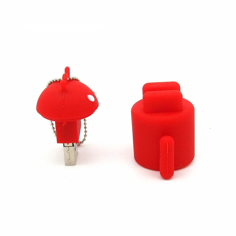 Мультипликационный мини-робот Android usb флеш-накопитель 4 ГБ 8 16 32 64 забавный подарок