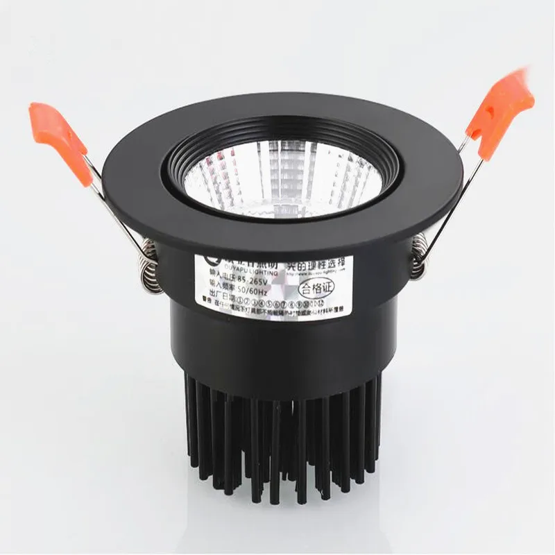 Высокая Яркость Dimmable утопило светодиодный локальный светильник 9W12W15W COB точечные