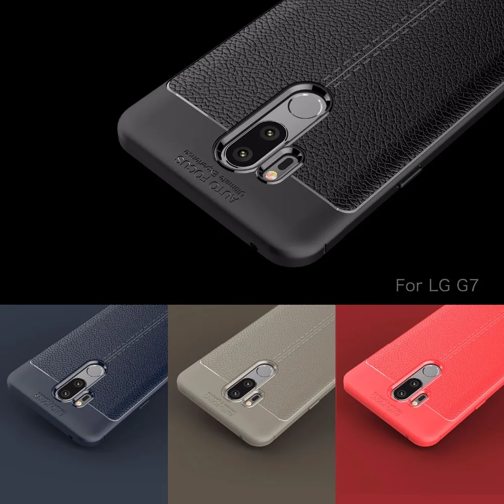 BYHeYang для LG G7 чехол ThinQ 6 1-дюймовый Личи шаблон Силиконовый ТПУ задняя крышка