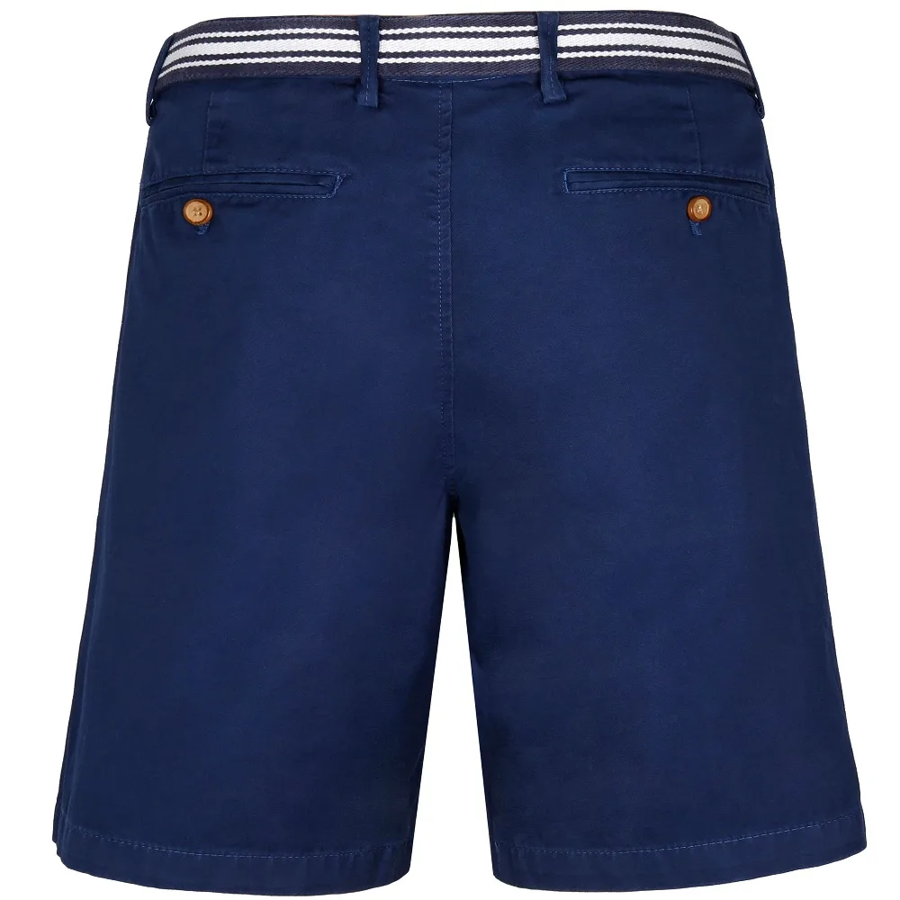 2017 Мужской ремень дизайн темно-синие летние по колено Шорты Брюки Модные