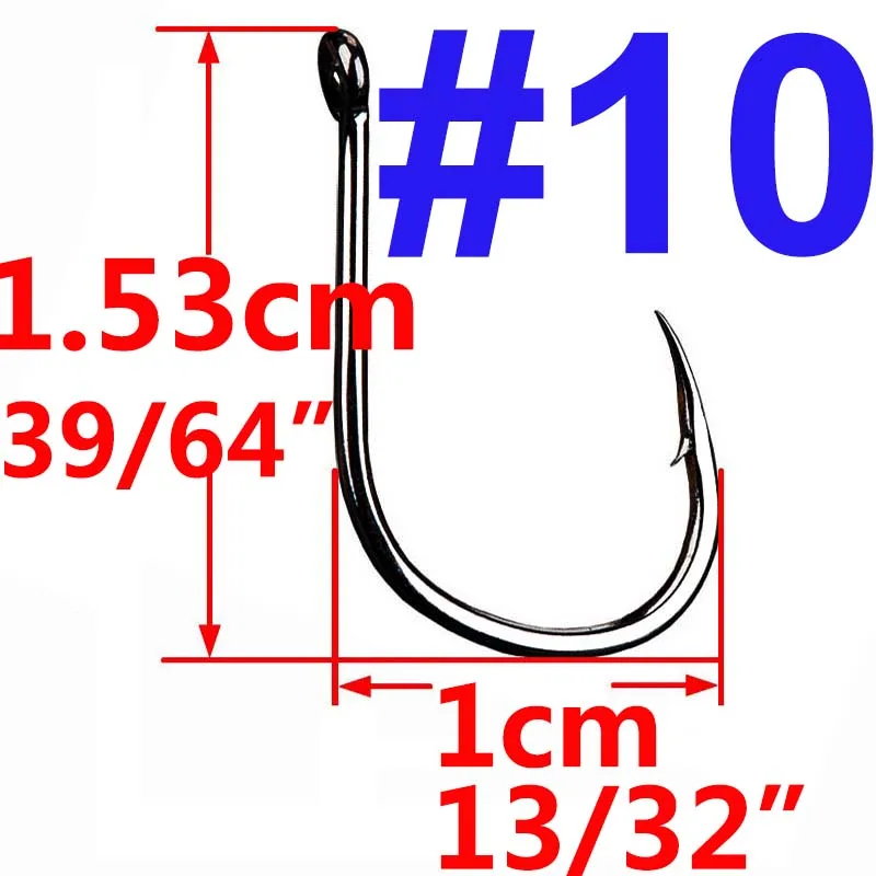 100 pcs/50 pcs Iseama Circle Carp Eyed рыболовный крючок Размеры 3 4 5 6 7 8 9, 10, 11, 12, 13, 14, 15, 16, 17, 18 кольцо глаз японский рыболовный крючок - Цвет: 10