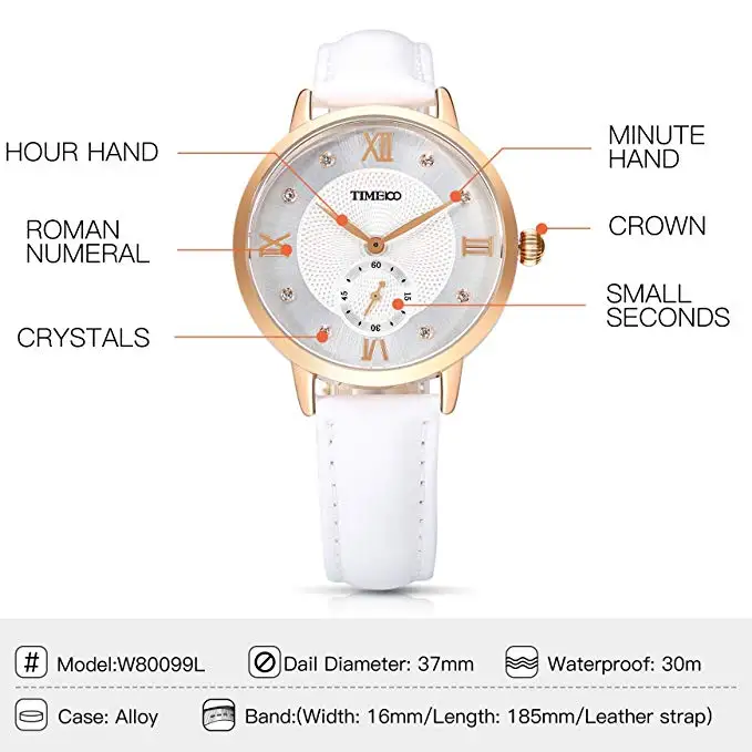 Женские кварцевые часы в стиле ретро с маленьким циферблатом и ремешком из