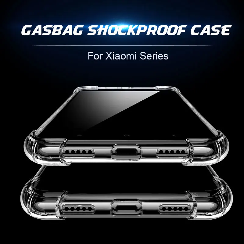 Clear Case For Xiaomi Redmi Note 4X 4 6A 5a Prime 5 6 7 Pro Transparent Cases Mi A2 6X A1 8 Lite 9 SE Pocophone F1 Coque |