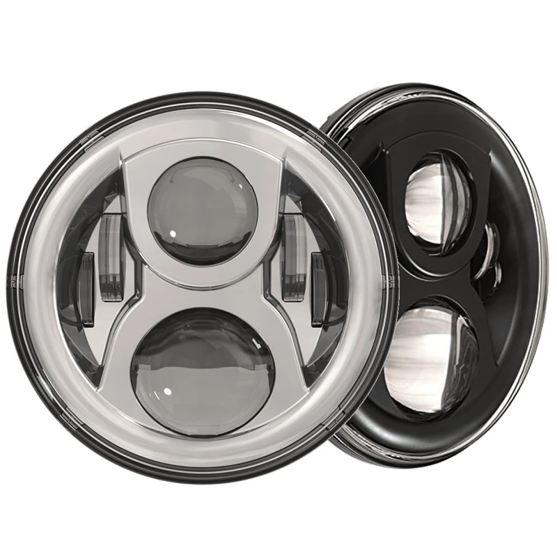 60 Вт 7 дюймов светодиодный фонарь и 4 5 &quotХромированная вспомогательная