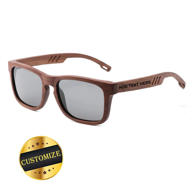 Пользовательские солнцезащитные очки персонализированные деревянные