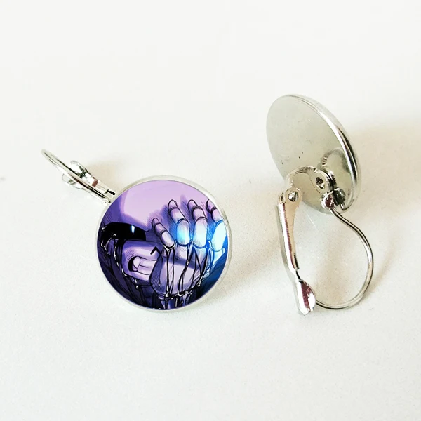 Игровые серьги для игр Undertale стеклянные с кабошоном видеоигр арт